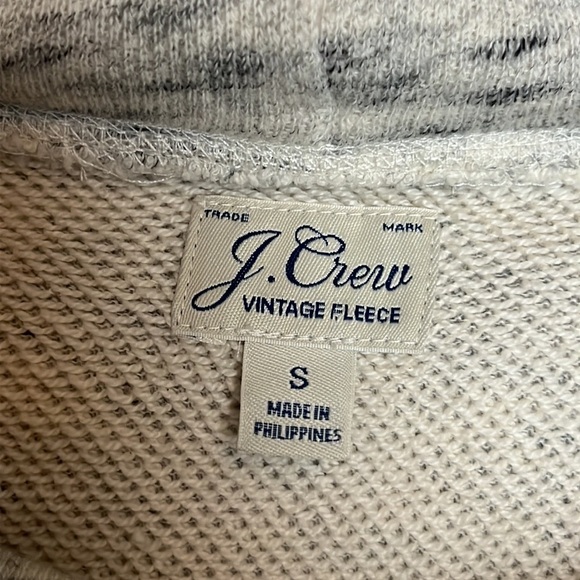 J. Crew Vintage Cotton Terry Cowl Neck Sweatshirt - Picture 6 of 10